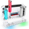Dokkingstasjon for Nintendo Switch Joy-Cons med Spilloppbevaring Hvit