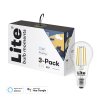 White Ambience E27 Filamentlampe - 3-Pack