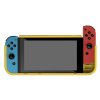 Nintendo Switch Deksel Karbonfibermønster Gul