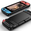 Nintendo Switch Beskyttelsesetui Børstet Kulfibertekstur Svart