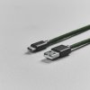 USB-C Kabel 2m Fuzzy Mörkgrønn