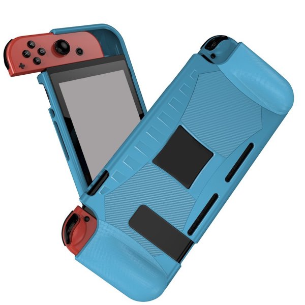 Nintendo Switch Deksel Karbonfibermønster Blå
