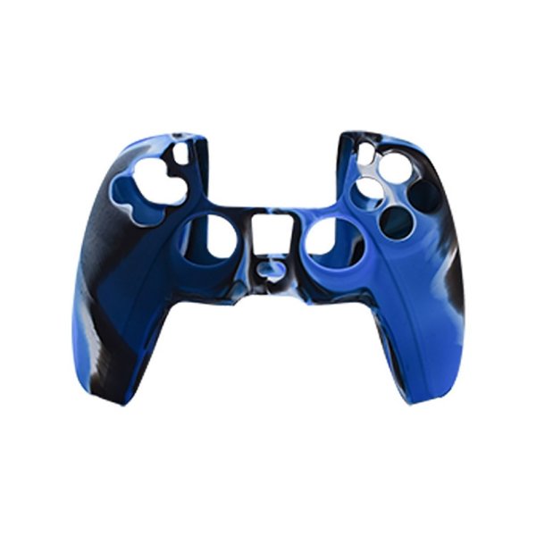 PlayStation 5 DualSense-kontroller silikonskin kamouflage blå